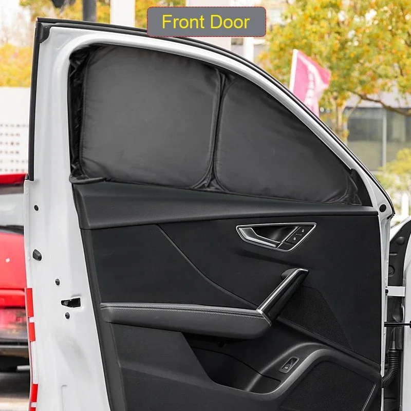 

Автомобильный черный оконный солнцезащитный козырек с защитой от УФ-лучей, теплоизоляция для AUDI Q2 GA 2018-защитный чехол, аксессуары для интерьера