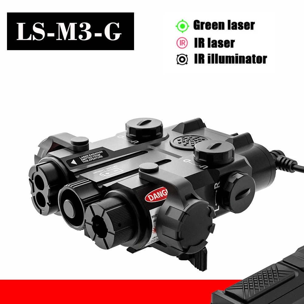 

LS-M3 Tactical Aluminum Laser Pointer Green IR Laser indicator infrared Sight IR Laser Illuminator with Pressure Switch