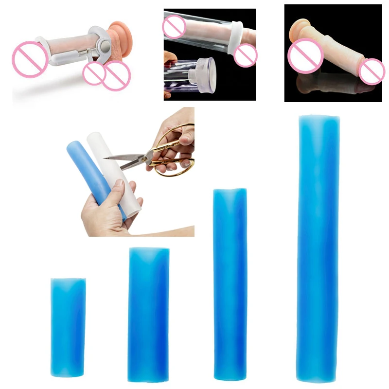 Sleeve for Penis Extender Pump Enlargement Silicone Glans Protector Cap Replacement for Penile Stretcher Clamping Penis Sleeve