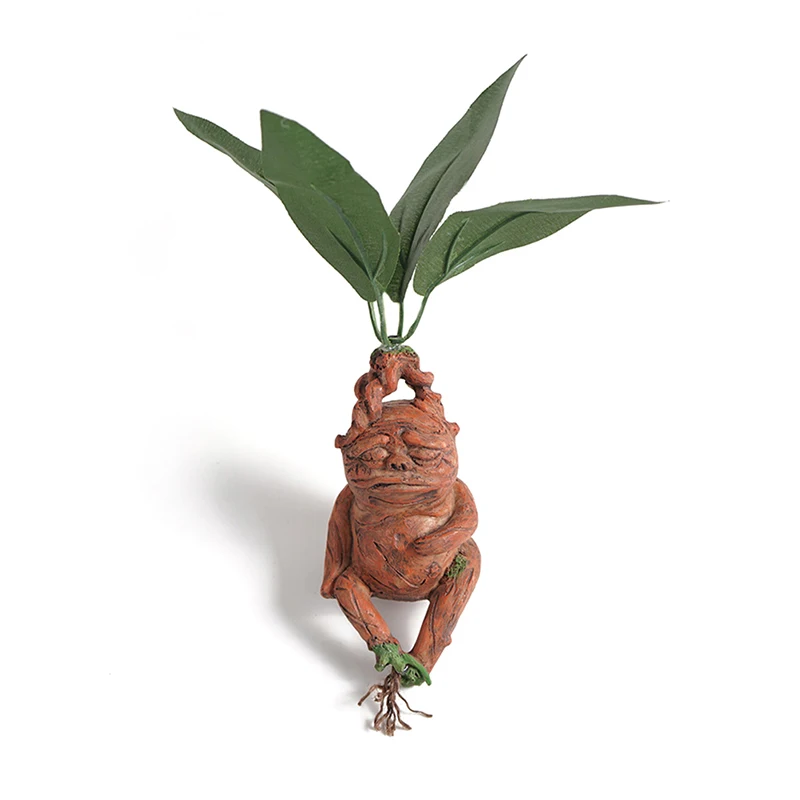 Mandrake Grass Resin Statue Landscape Ornament Art Figurine Crafts for Outdoor Garden Courtyard Living Room Bedroom Decoration