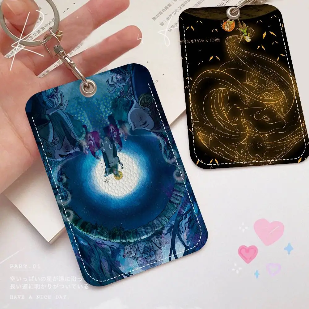 Wolfwalkers بو الجلود الناعمة مستطيلة حامل بطاقة المفاتيح التعريفي مصعد غطاء للحماية الشباب Faion Accory #1