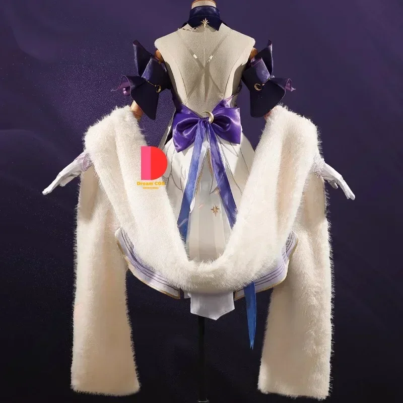 Робин Косплей Костюм Парик Платье Honkai Star Rail Униформа Головные Уборы Серьги Певица Хэллоуин Вечеринка Женский Реквизит Мода # 1 # В.