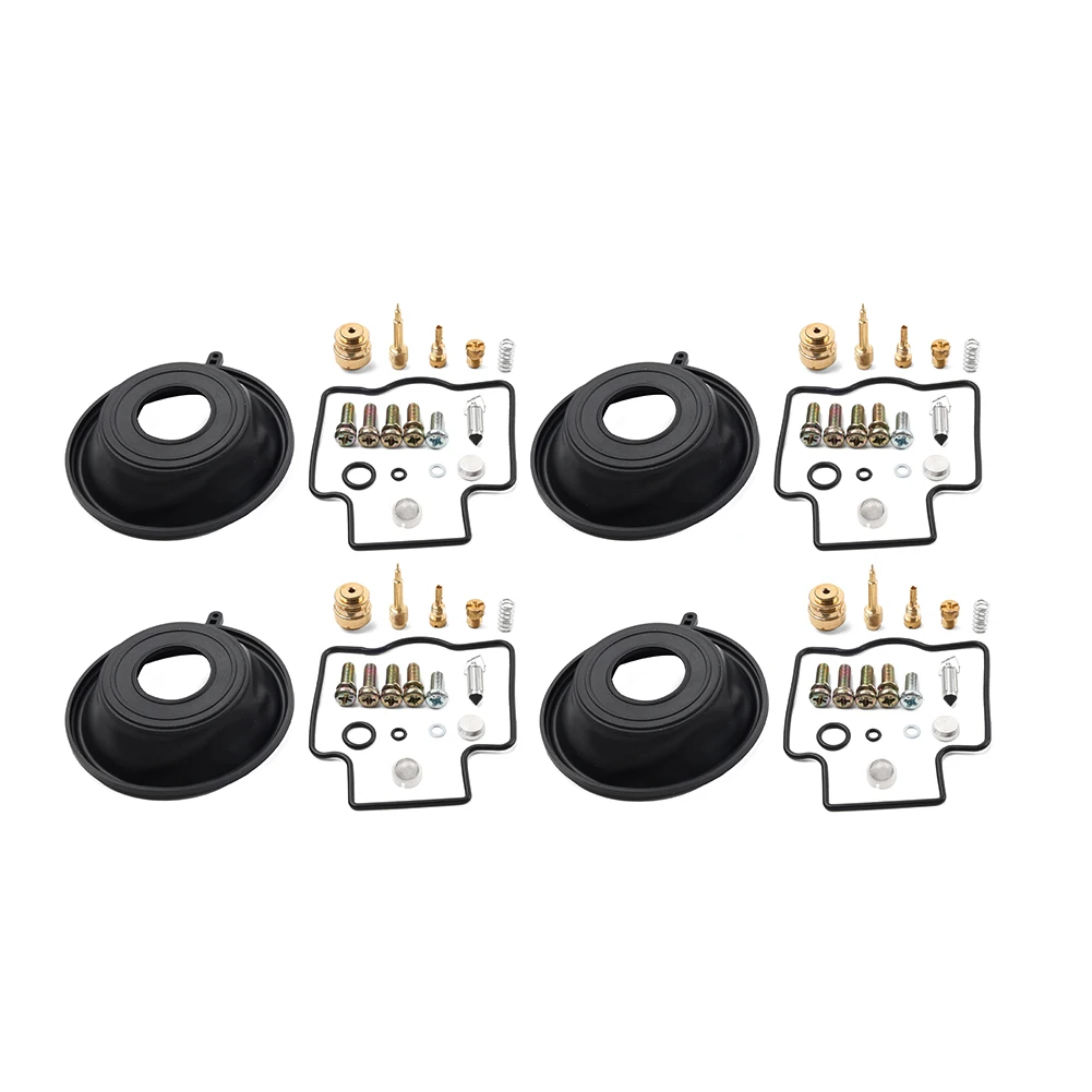 4 Sets Carburetor Carb Repair Rebuild Kit Diaphragm For Yamaha YZF600R YZF 600 R 1997-2007