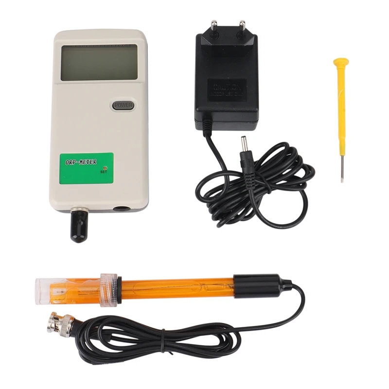 ORP-3069 ORP Meter Digital Aquarium ORP Controller ORP Sensor Meter Rechargeable For Water Treatment, EU Plug