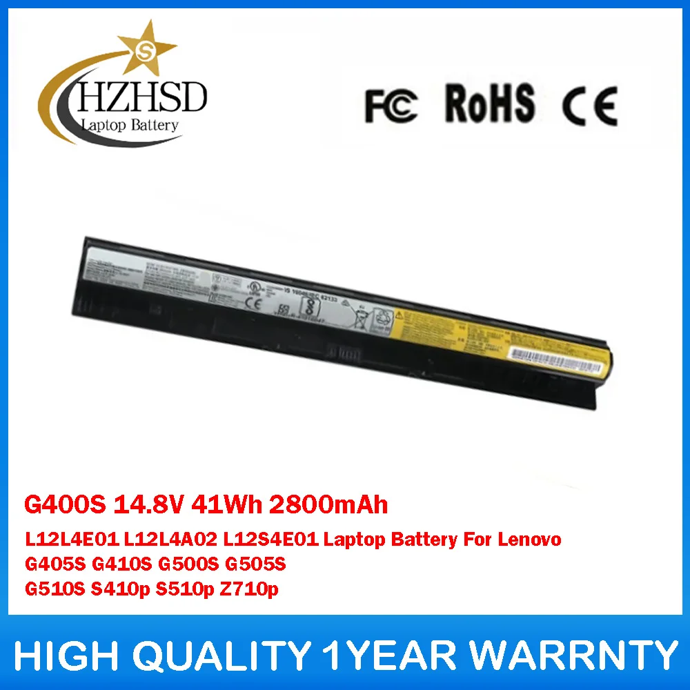 

G400S 14.8V 41Wh 2800mAh L12L4E01 L12L4A02 L12S4E01 Laptop Battery For Lenovo G405S G410S G500S G505S G510S S410p S510p Z710p