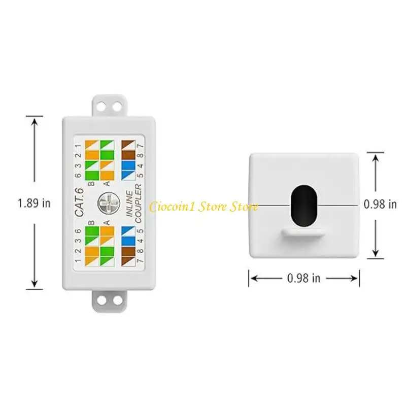 A3PC Professional Cat6 Ethernet Junction Box Vervanging voor beveiligde verbindingskoppeling Jointer Quick Ethernet Cable