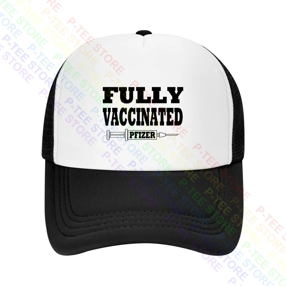 Fully Vaccinated Pfizer Vaccine Baseball Cap Snapback Caps Knitted Bucket Hat