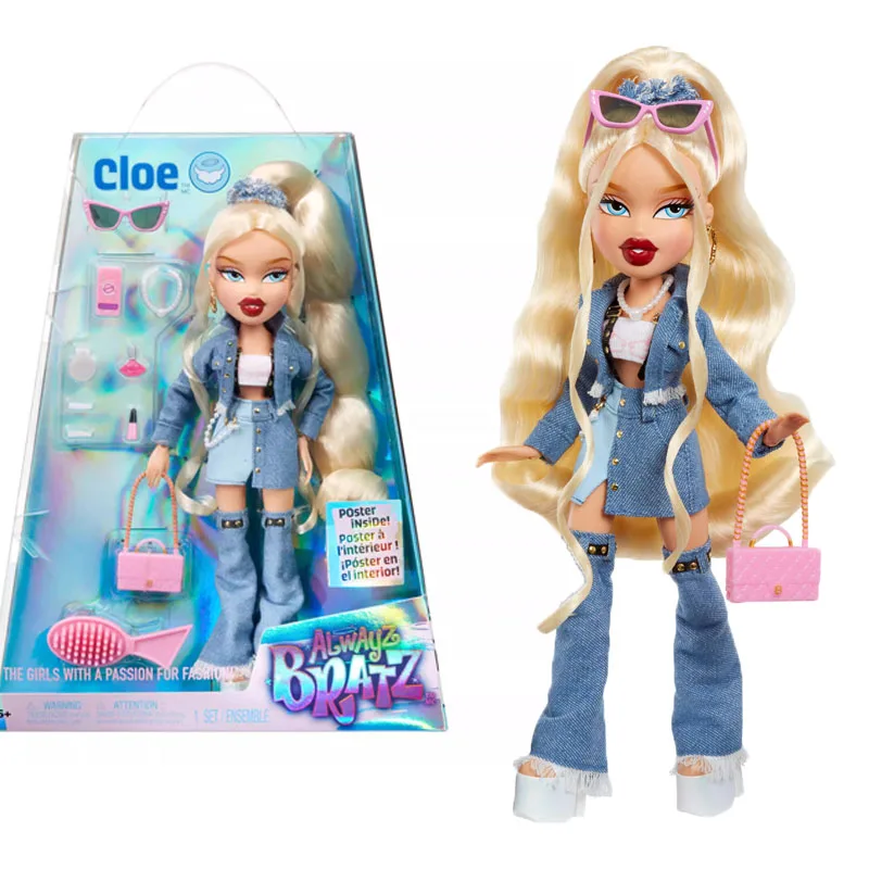 

Bratz 2024 Model Toys Cloe Kawaii Girl Figure Jade Desktop Ornaments Collect Doll Sasha Exquisite Fashion Child Birthday Gift