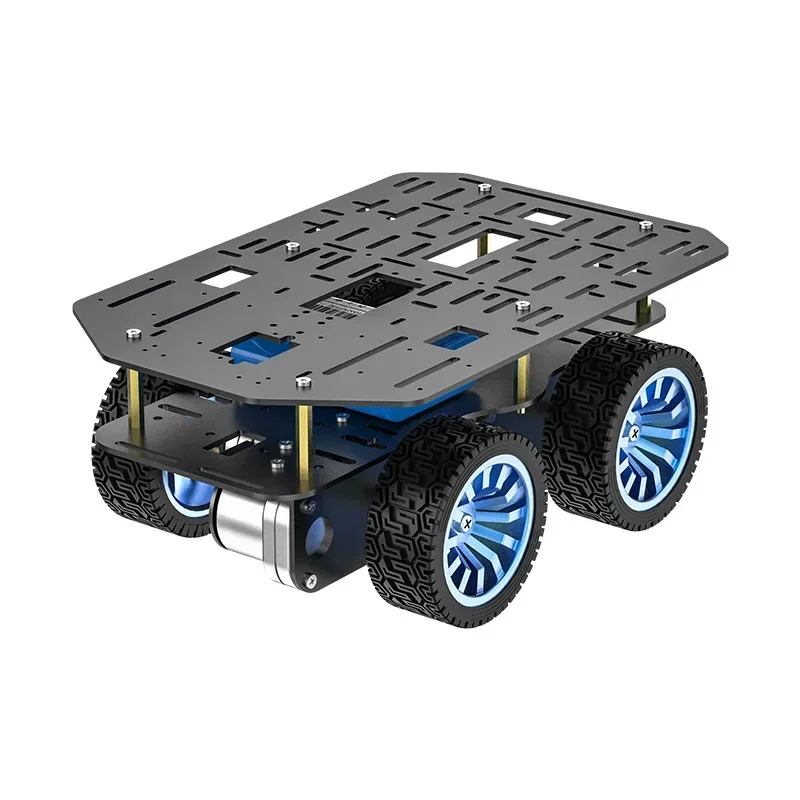 Wheeled trolley chassis aluminum alloy electric four-wheel drive differential TI cup electronic design competition motor less