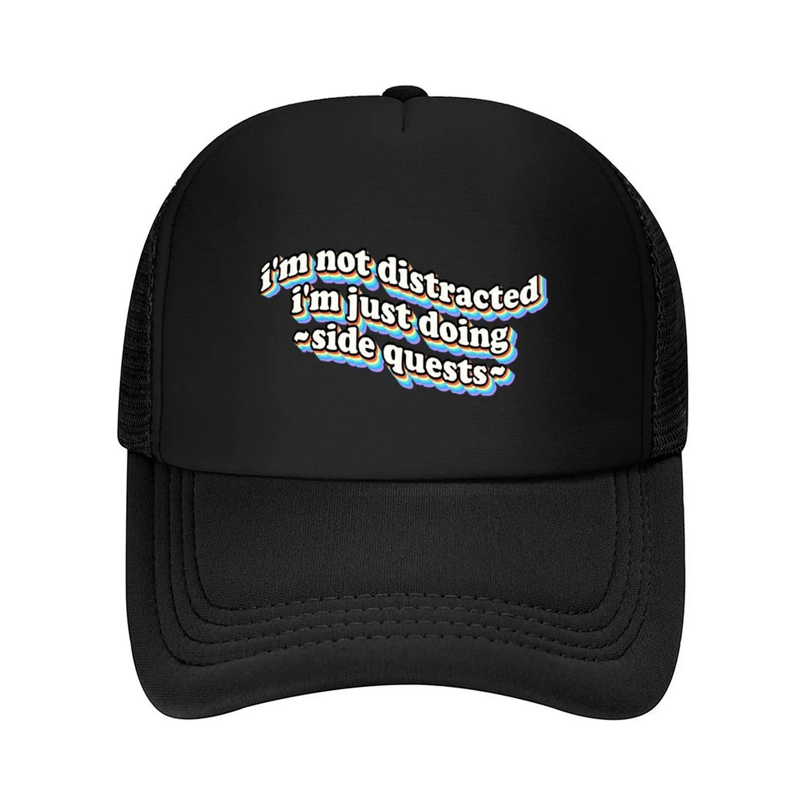 

I'm not distracted, I'm just doing side quests Baseball Cap Golf Cap Anime Hat Wild Ball Hat Funny hats Women's Hats 2025 Men's