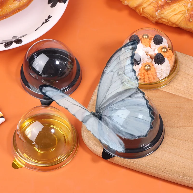 Plastic Dome Clear - 10 Stuks Doorzichtige Plastic Mini Cupcake