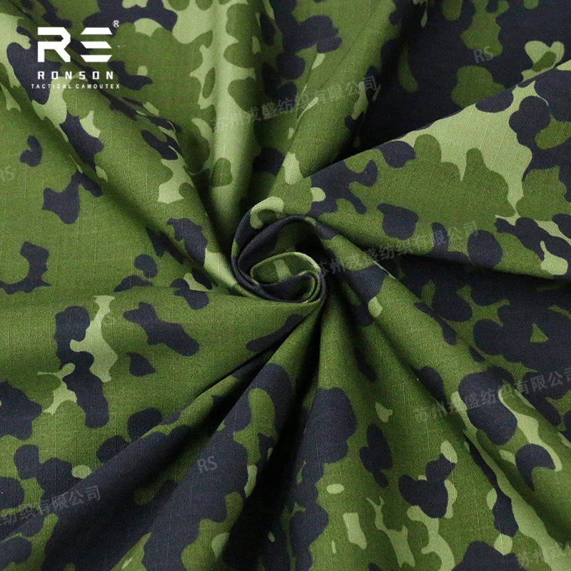 hot sale 50% Nylon 50% Cotton  fabric Denmark camo