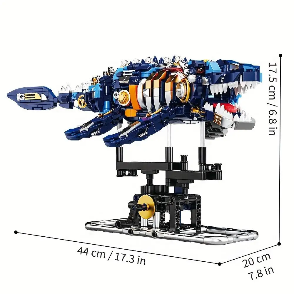 Mechanical hidden dragon Building Blocks Building Blocks Sets Suitable for Birthday Gifts ,Compatible with Lego Particles,838 Pcs