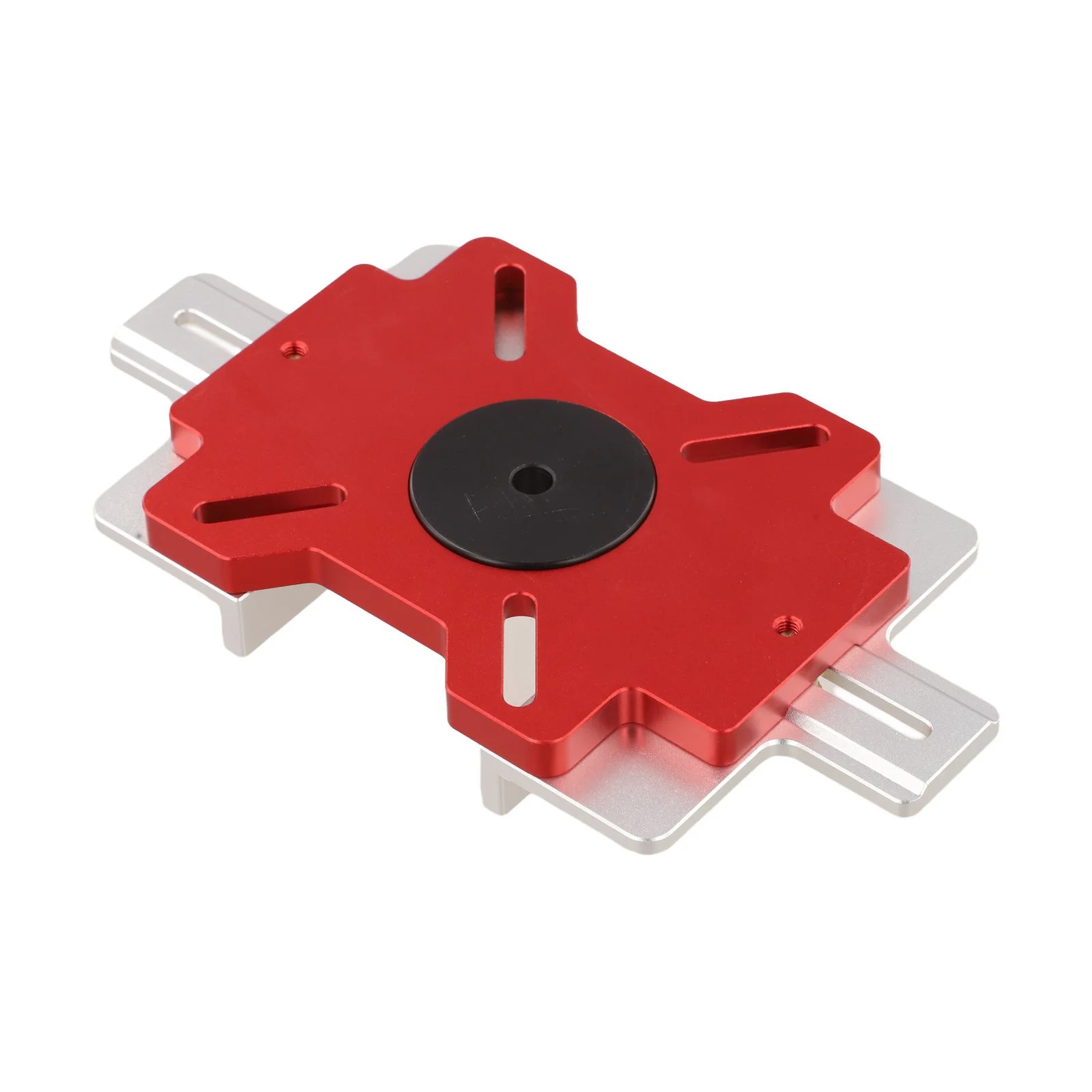 Aluminum Alloy Slotted Positioning Plate 2-in-1 Drawer Handle Punching Template For Woodworking For Edge Trimming Router Jig Too