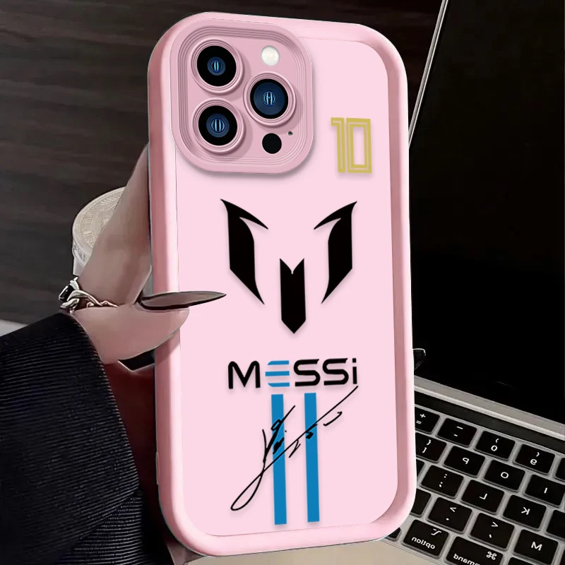 Football M-messi Protective Case for Xiaomi Redmi Note 13 12 11 Pro Plus 4G 5G 12S 11S 10S 10 9 9S Redmi 14C 13C 12C A3 12 Cover