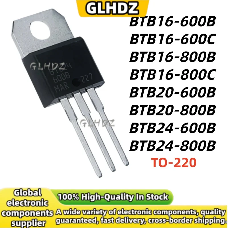 NEW 10UNITS BTB16-600B BTB16-600C BTB16-800B BTB16-800C BTB20-600B BTB20-800B BTB24-600B BTB24-800B TO-220 in stock