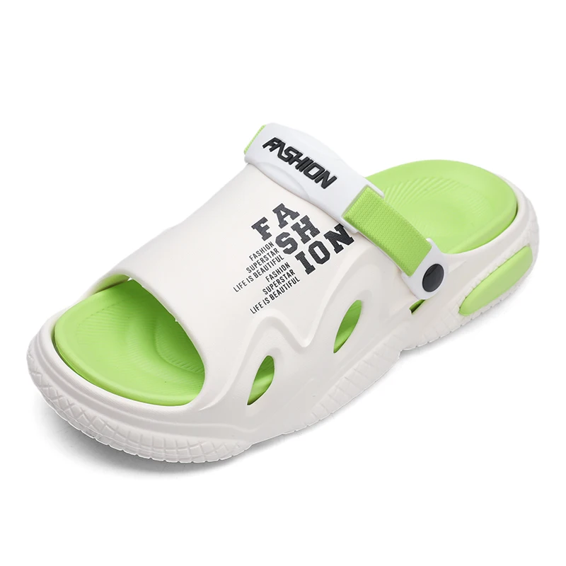 High Quality Large Size 35-47 Sandals 2024 Summer New Thick-soled Outdoor Slippers Couples Anti-slip Bathroom Men's Shoes