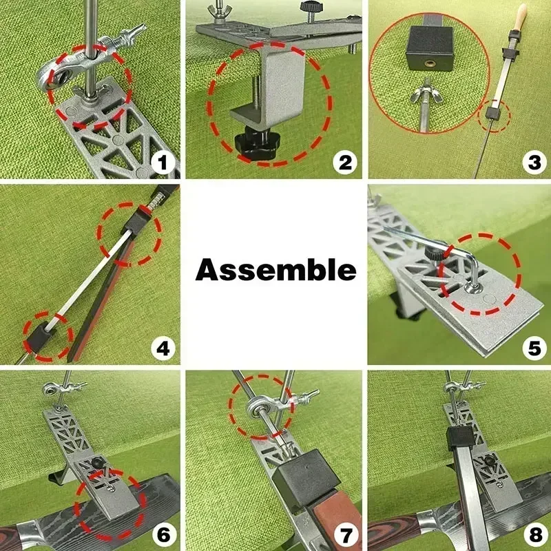 Professionelle Messer Spitzer Edelstahl Festen Winkel Spitzer Diamant Stein Schleifstein Küche Werkzeuge Schärfen Maschine Messer