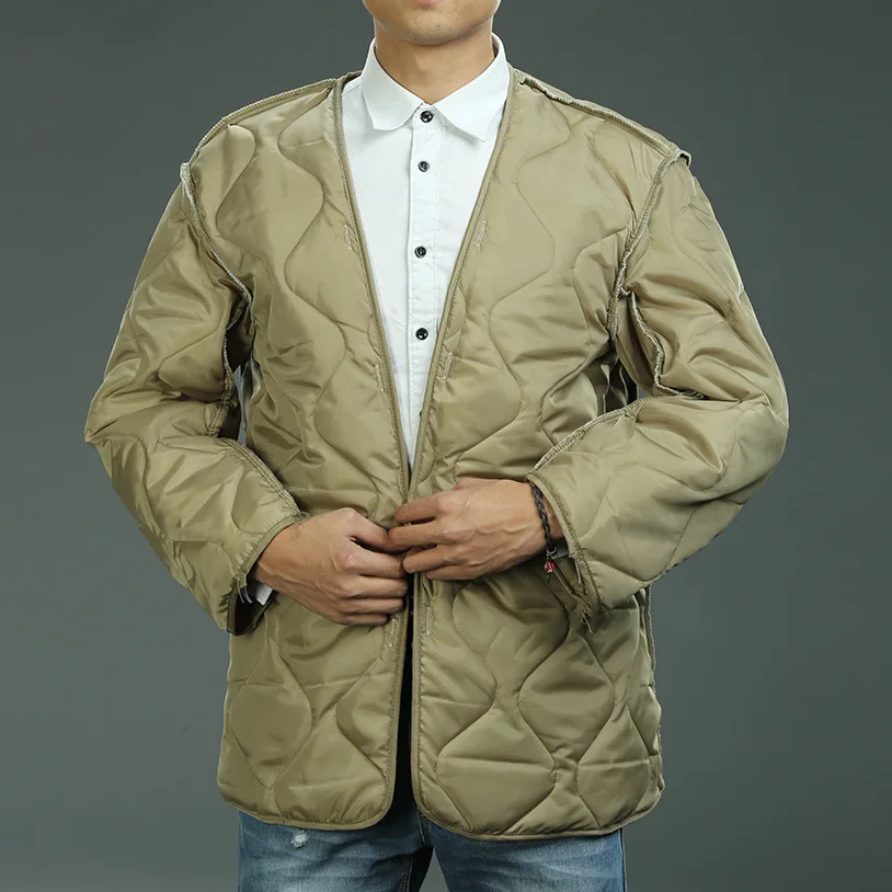 4 Colors M65 Windbreaker Jacket Liner Mens Autumn Winter Outdoor Sports Windproof Warm Coat Cotton Liner Plus Size