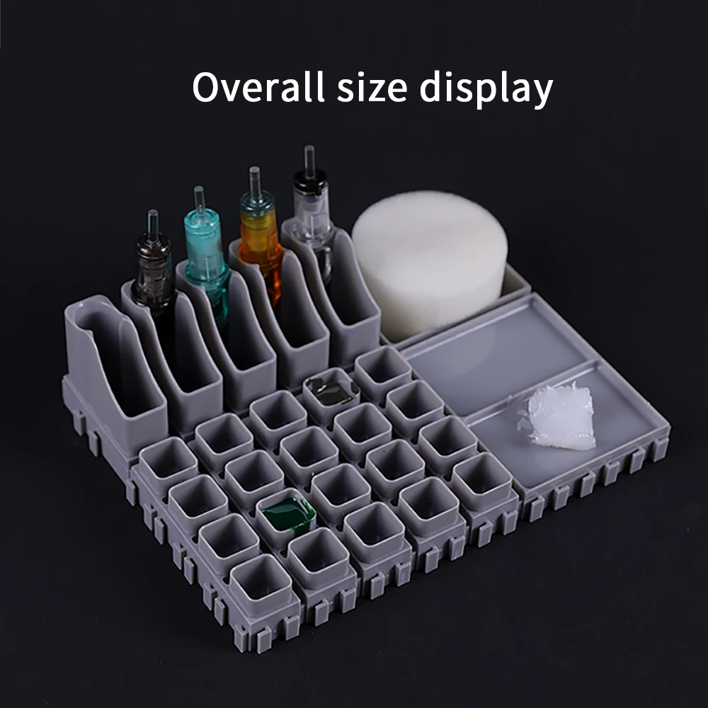 

YILONG многослойная чашка с чернилами, держатель для картриджа для татуировки, ABS, татуировщик, настольные комбинации для хранения, стеллаж, аксессуары для татуировок