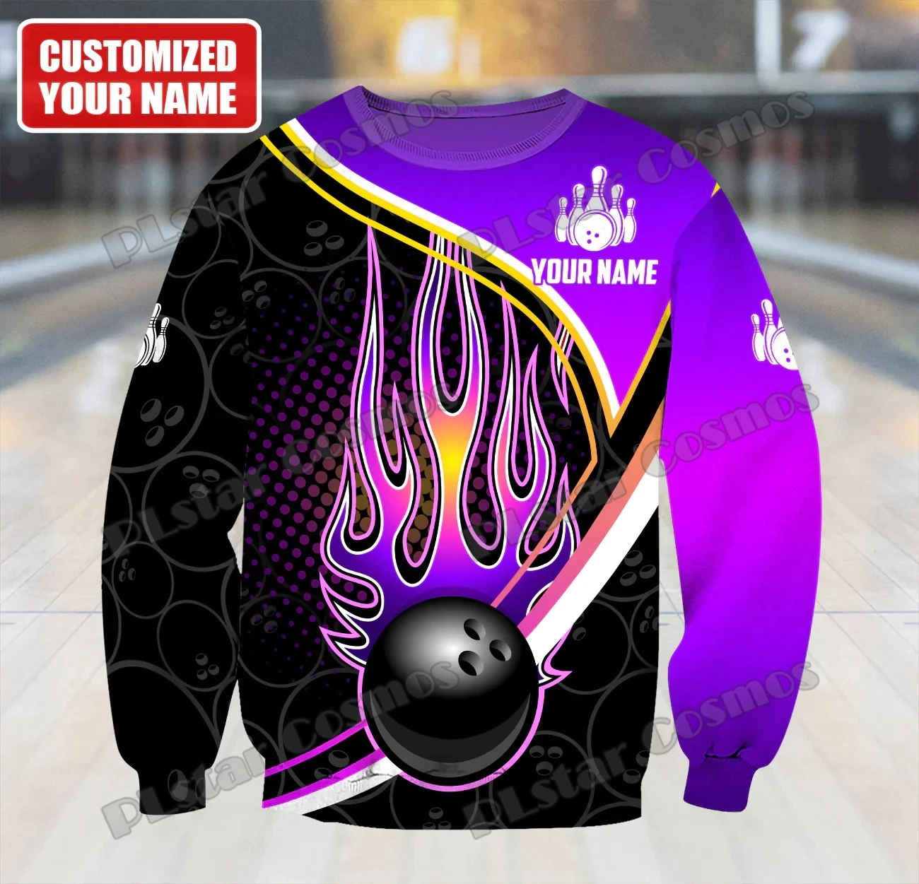 Personalized Name Bowling 3D Printed Mens Hoodie & Sweatshirt autumn Unisex Casual zipper Pullover For Bowling Player Gift DK568