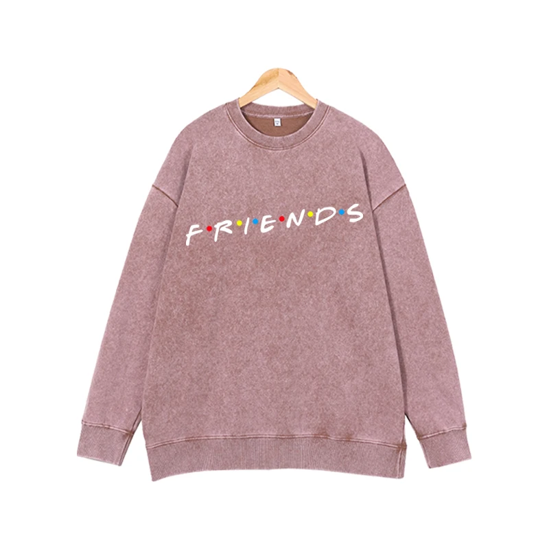 

Street pullover sweater simple letter pattern Harajuku loose simple trend long sleeve top