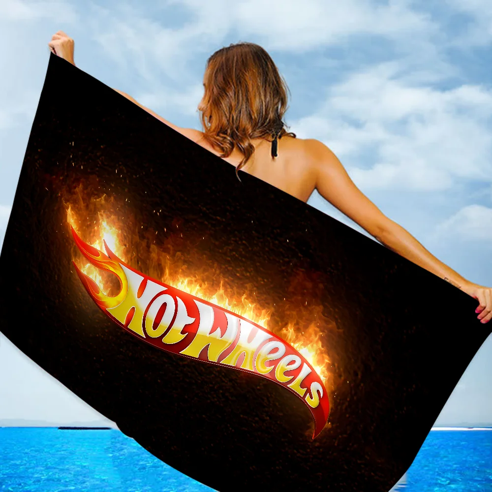 Hot Wheels Racing Microfiber Beach Towel Absorbent Quick dry Soft Yoga Swimming Resort Mountain Climbing Towel