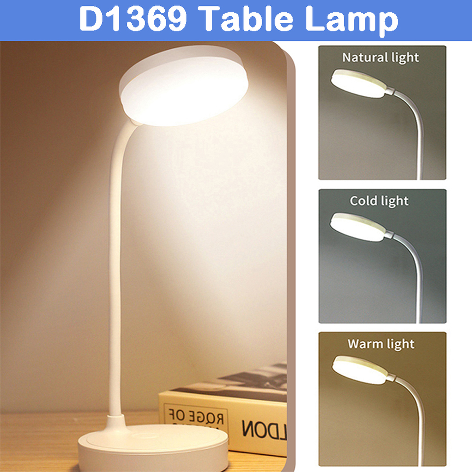 Foldable LED Table Lamp USB Battery Powered Night Light 3 Modes Dimming Eye Protection For Smart Home Bedroom Reading Book Lamp