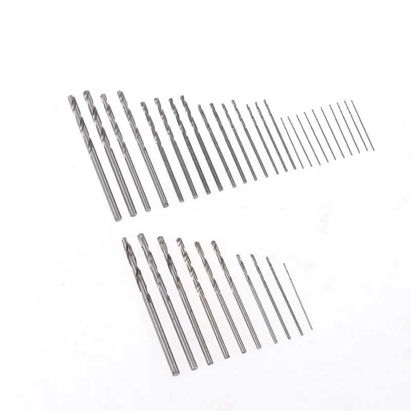 10/20/25PCS Drill Bit Round Shank Change Woodworking Tool HSS High Speed Steel Titanium Coated Twist Drill Bits Set