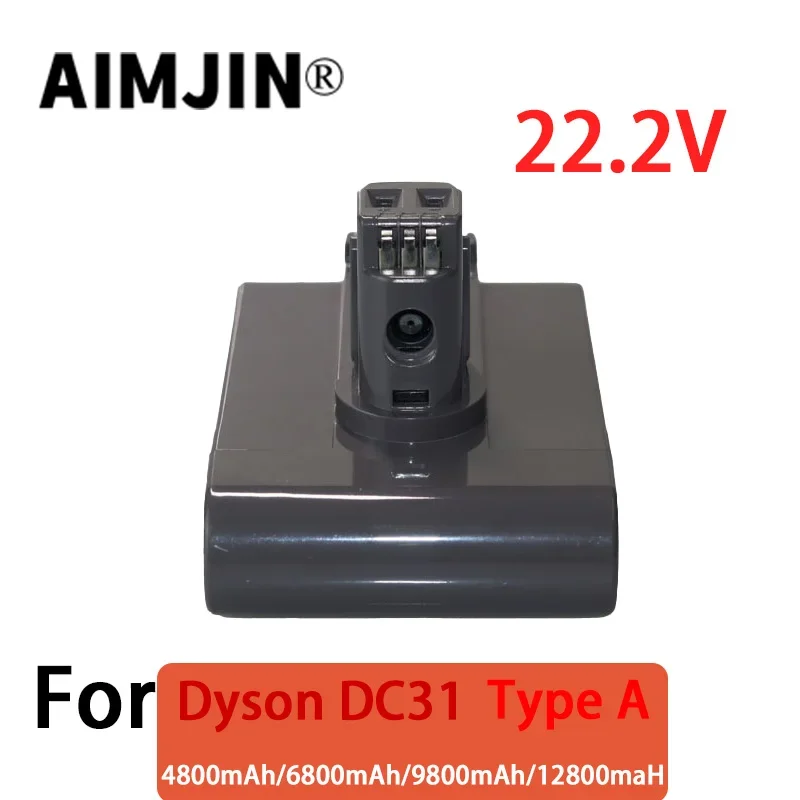 Li-ion Vacuum Battery for Dyson, Type A, 22.2V, 4800 mAh, 6800 mAh, 7800 mAh, 9800mAh,12800mAh,New