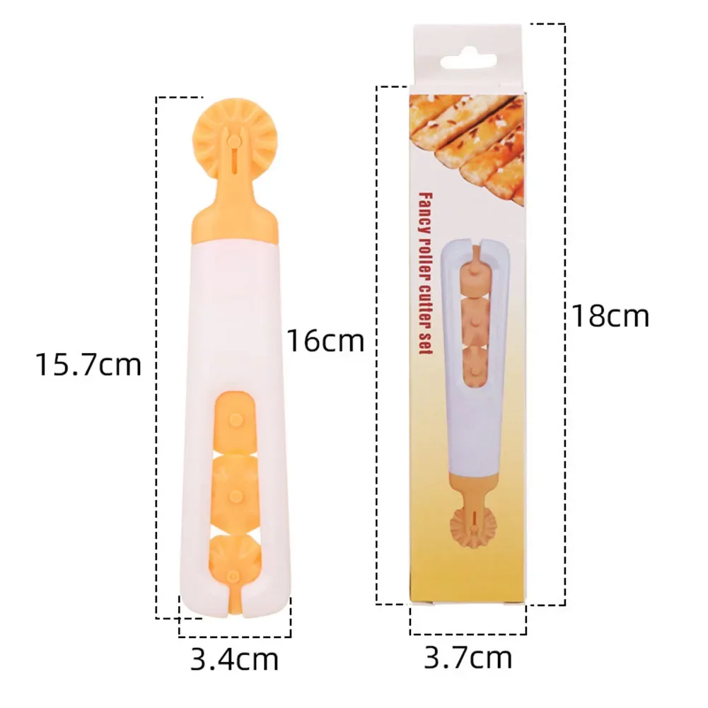 Dumplings Biscuit Roller Cookie Rolling Cutting Blade Dough Circle Cutter Pull Net Wheel Gift Dining Bar Supplies Baking Pastry