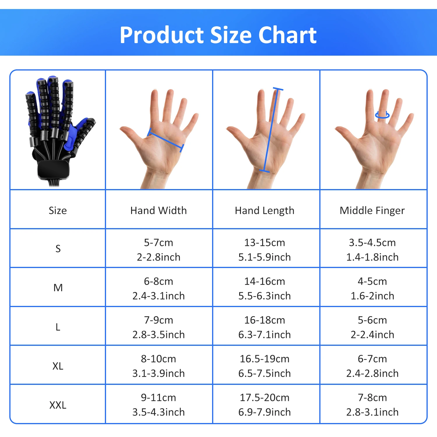 New Rehabilitation Robot Glove Hand Exerciser Finger Training Gloves Stroke Hemiplegia Devices Hand Rehabilitation Trainer Rehab
