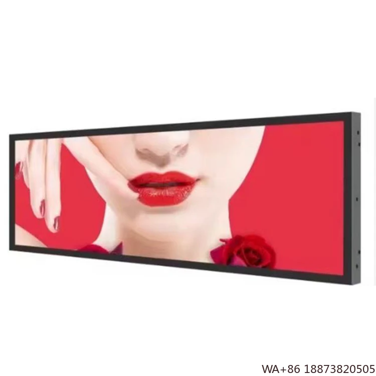 

LED Display Ultra-Thin Narrow-Frame P2 Strip Screen Creative Window for Shop Sign Mobile Header Content Display