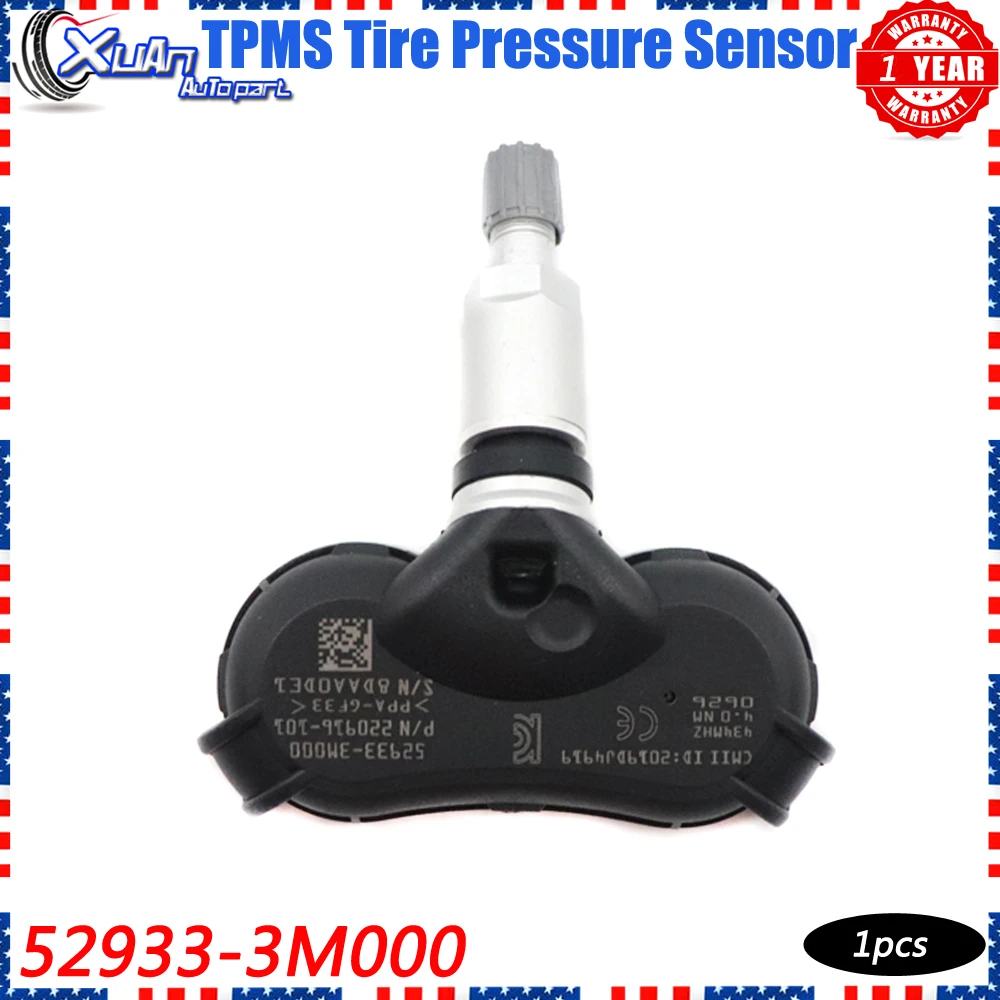 

XUAN 1 PCS Tire Pressure Monitor Sensor 52933-3M000 TPMS For Hyundai Grandeur Genesis Centennial Elantra Equus I40 Ix35 Tucson