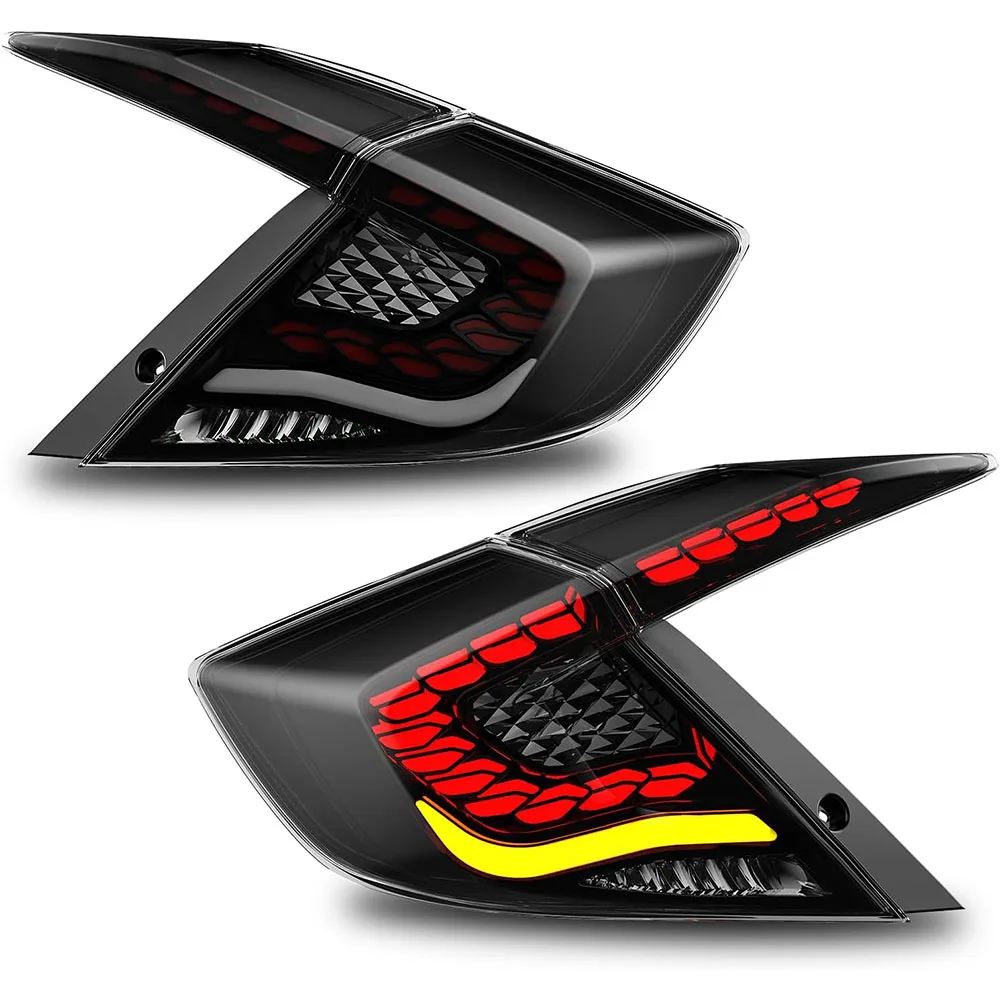 

LED Tail Lights for Honda Civic 10th Gen Sedan 2016-2021 Rear Tail Lamps Assembly with Starting Animated LED Turn Signal Light