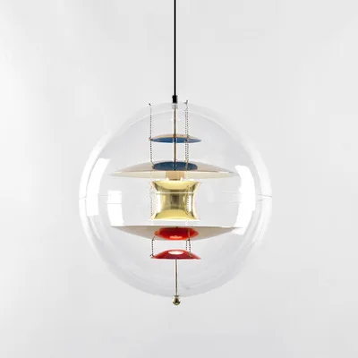 Lampadario da tavolo da pranzo spherico pianeta luce decorazione Nordic cafe tea restaurant bar lampadario di design