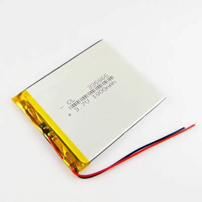 다크 브라운 리튬 폴리머 배터리, 모바일 DVD 워크맨, GPS 네비게이터, 335865 배터리, 1800mAh 충전식 리튬 이온 셀, 좋은 A, 3.7V, 신제품