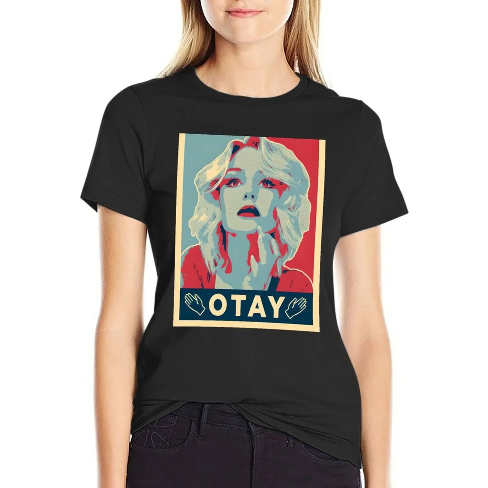 

Otay Kallmekris T-Shirt Aesthetic clothing cute tops female Women's summer blouses 2024