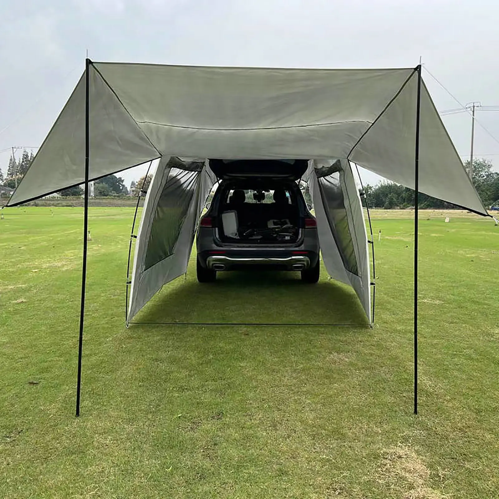 Imagem -06 - Universal Suv Camping Tent Bagageira do Carro Toldo de Sombra Viagens Sombra Grande Espaço para 56 Pessoa