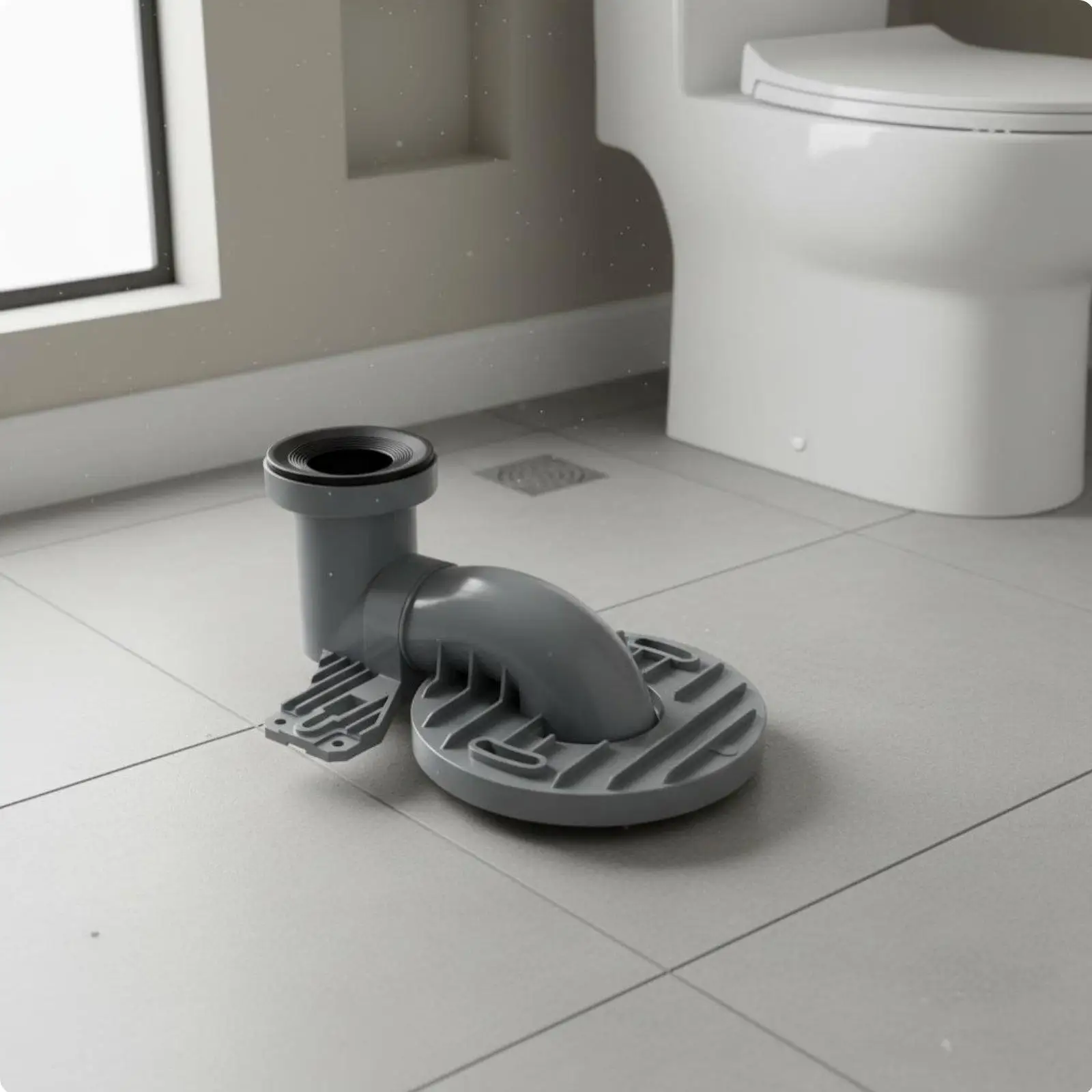 Toilet Shifter No Digging Required Toilet Drain Offset Adapter Easy to Install Waste Pipe Shifter for Homeowners, Restroom