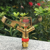 360 ° Rotating Automatic Lawn Sprinkler, Agricultural Sprinkler, Drip Irrigation, 6-point Alloy Swing Arm Gardening Sprinkler, A