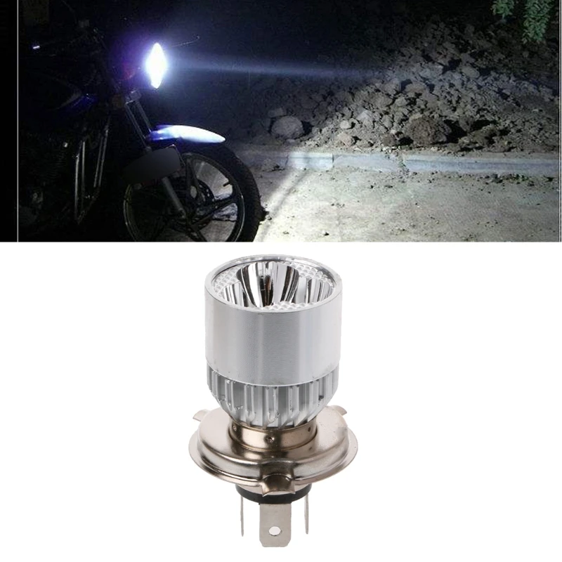 12-80V 3 LED Motorcycle Headlight Fog Lights Hi/Lo Beam Lamp Bulbs