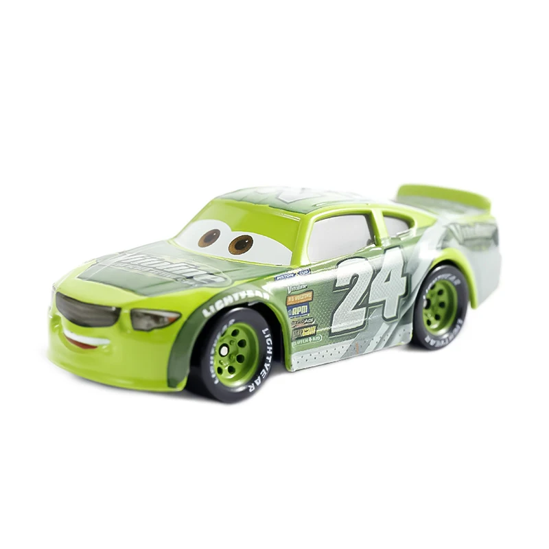 Disney Pixar Cars 2 3 Lightning McQueen Agent Mater Jackson Storm Ramirez 1:55 Diecast Vehicle Metal Alloy Boy Kid Toys Gift