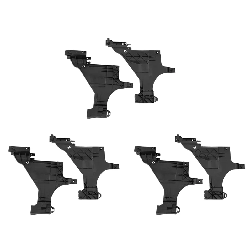 

6PCS Front L+R Headlight Mount Support Plate Bracket For A4 S4 B8 2013-2016 8T0941453B 8T0941453D 8T0941454B