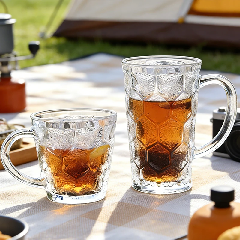 

Стаканы для виски в японском стиле с узором «соты», бокалы для вина, стеклянная посуда для напитков, кофе и чая