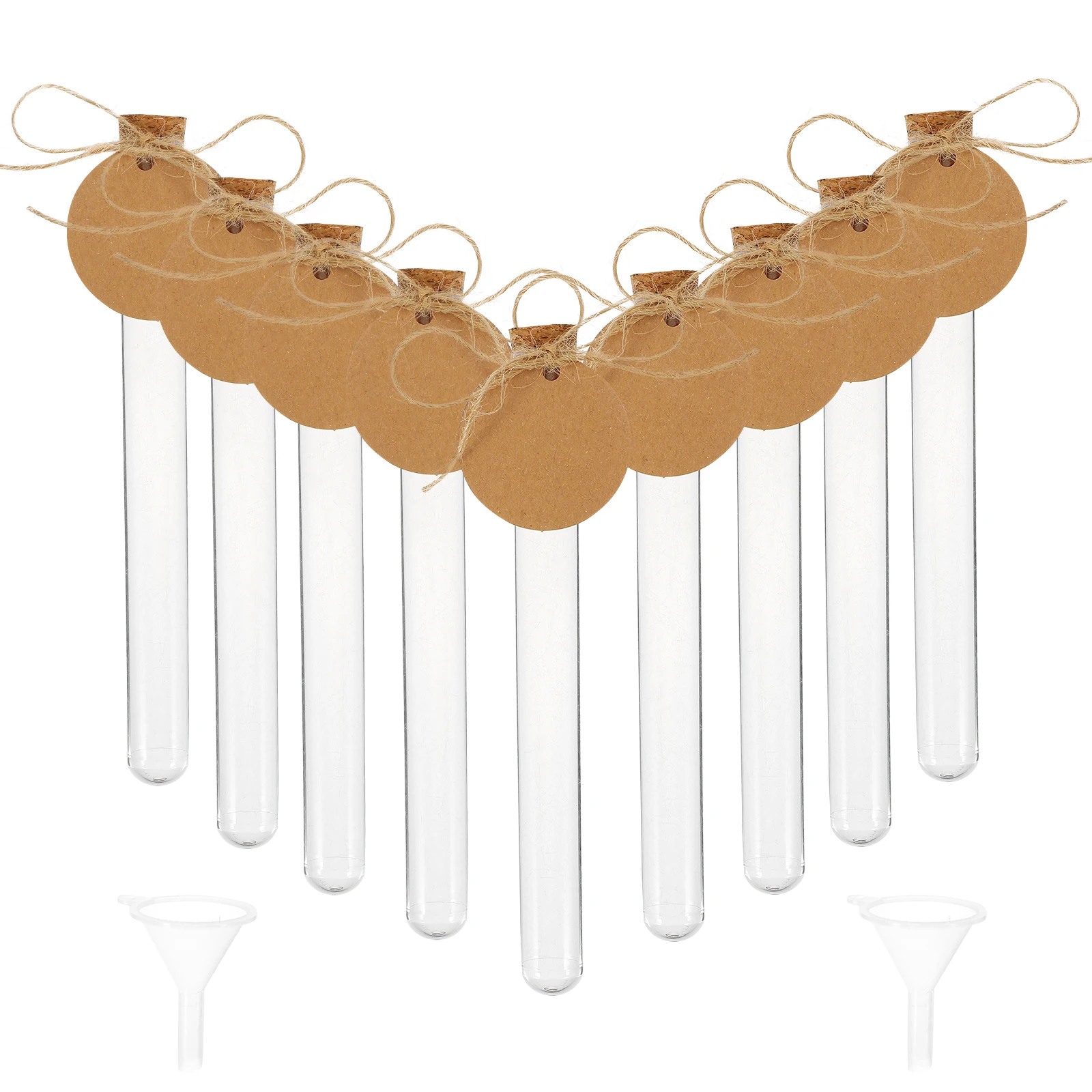 

Test Tube Set Tubes with Lids Cork Eyelash for Crafts Empty Plastic