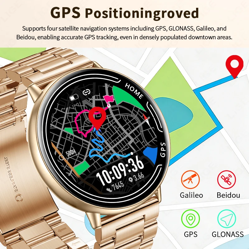 LIGE GPS Смарт-часы Мониторинг – обзор и цена Hybrid Smartwatch