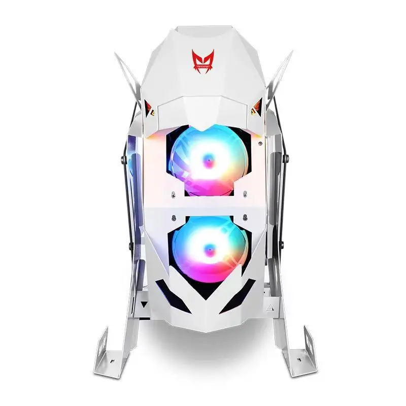 

2025 hot saleCross-border game Internet cafe e-sports hotel desktop tempered glass water cooling cool special-shaped desktop hos