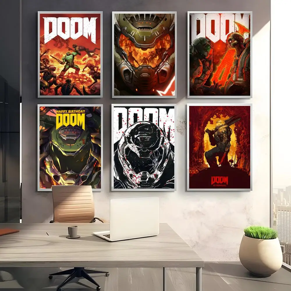1 قطعة MF Doom اللوحة الخط قماش المشارك: تجعد الحرة للماء دائم جميع الفضاء جدار ديكور