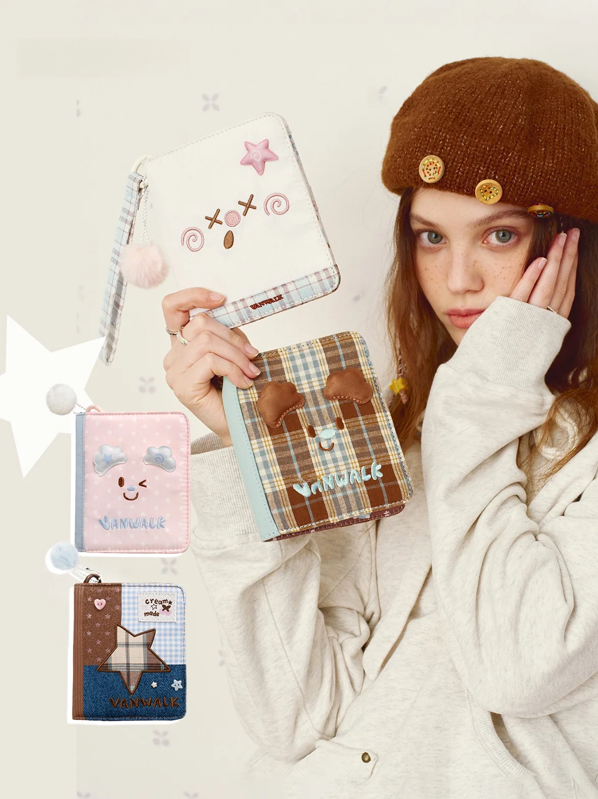 travel-passport-wallet-card-holder-integrated-document-storage-case-protection-cover-sweet-school-style-pure-online-sales